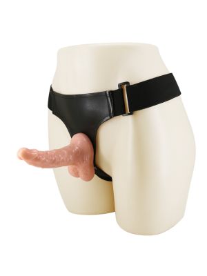 Strap-on uprząż z otworem i dodatkowym dildo penis - image 2