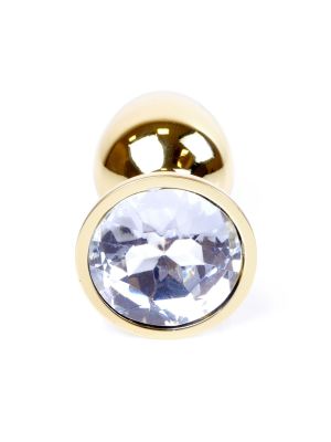 Korek analny ozdobny stalowy metalowy kryształ 7cm - image 2