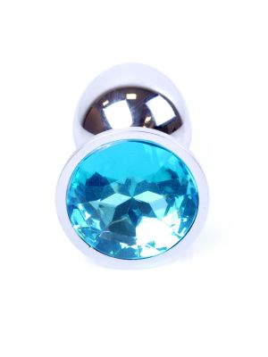 Korek analny ozdobny stalowy metalowy kryształ 7cm - image 2