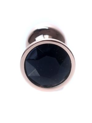 Korek analny ozdobny z kryształkiem metalowy 7cm - image 2