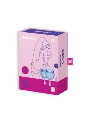 Silikonowe kubeczki menstruacyjne Satisfyer Feel Good 2 szt - image 2