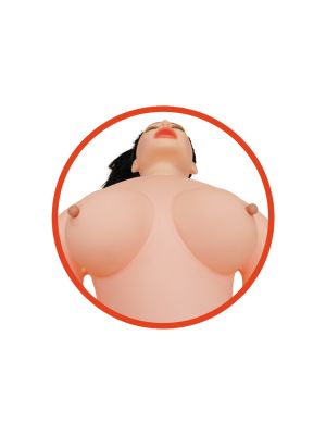 Lalka erotyczna 3D realistyczna dmuchana wibracje 156cm - image 2